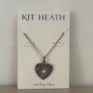 Kit Heath Sterling Silver Heart Necklace NWT
